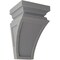 Ekena Millwork 5"W x 5 3/4"D x 10"H Medium Nevio Wood Vintage Decor Corbel, Pebble Grey CORWD05X05X10NEPG - alternate 1